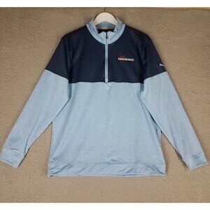 NEW Puma Smash Burger Pullover Sweater Adult Medium Blue 1/4 Zip Employee